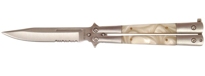 Pearl Butterfly Knife