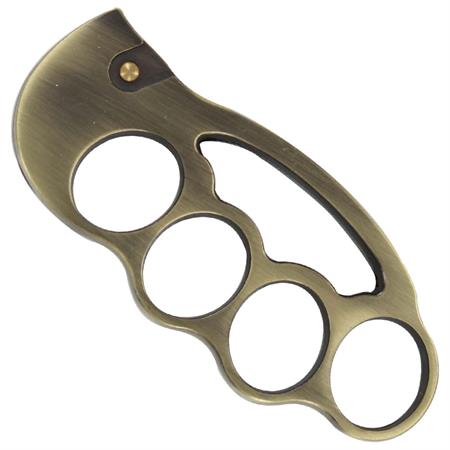 Fighter Brass Knuckles with Karambit Knife