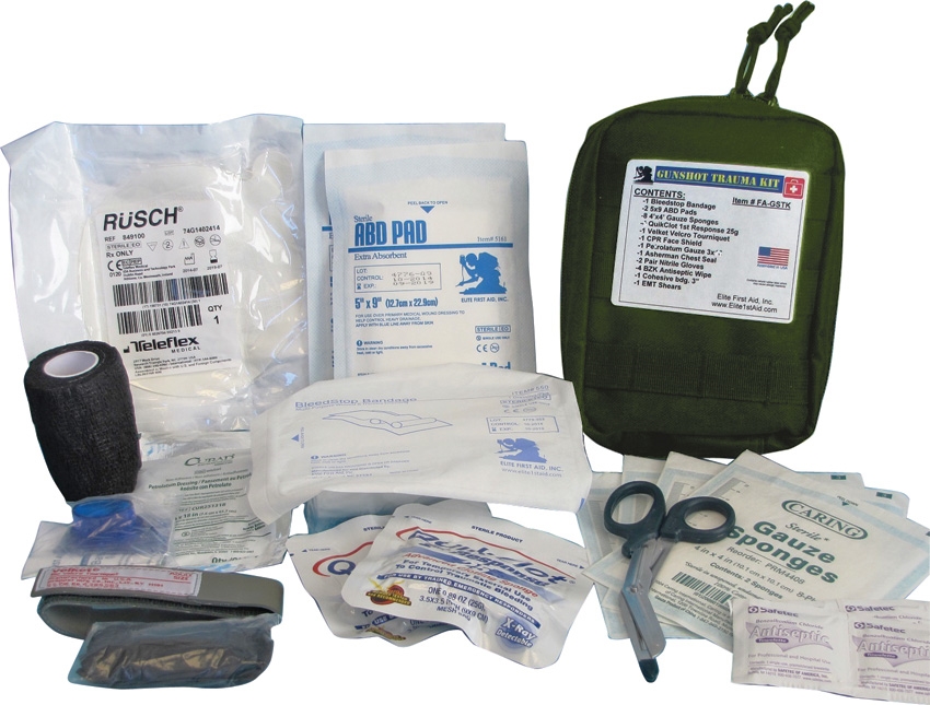 First Aid FAGSTKOD Gunshot Trauma Kit OD