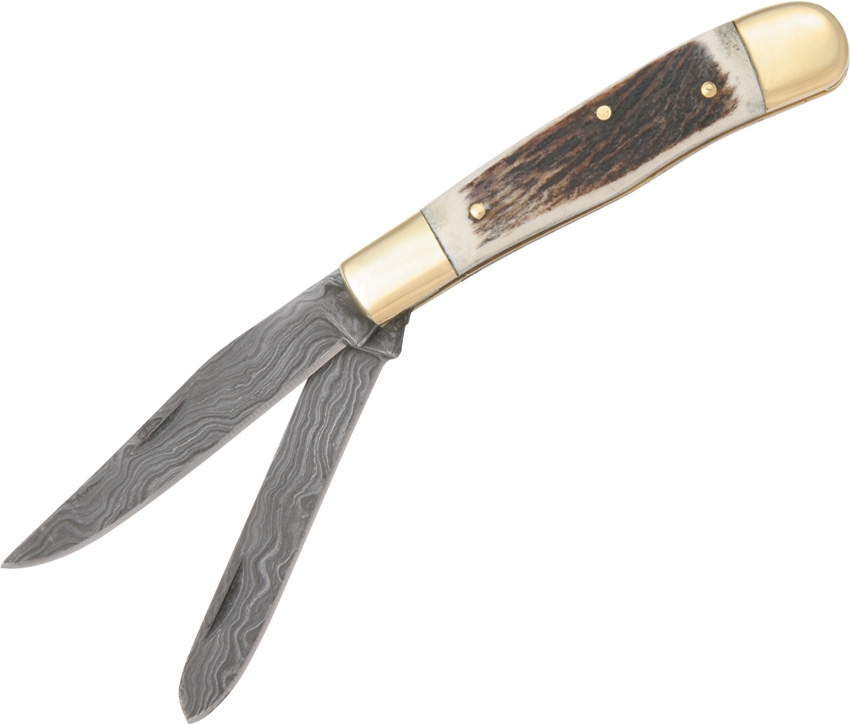 Fox-N-Hound FH614 Damascus Trapper Knife