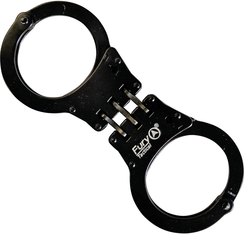 Fury FY15949 Tactical Handcuffs Hinged, Black