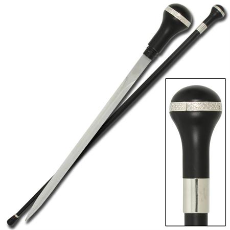 Gentlemen Classical Walking Black Cane Sword KA2023BK