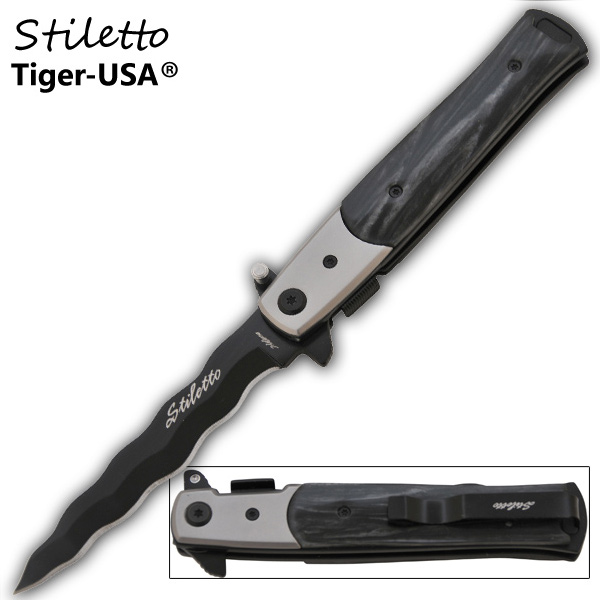 Godfather Stiletto Style Kriss Blade Knife - P-109-ME-KR