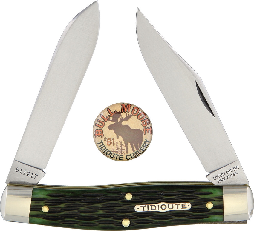 Great Eastern GEC811217 Tidioute Green Jigged Moose Knife