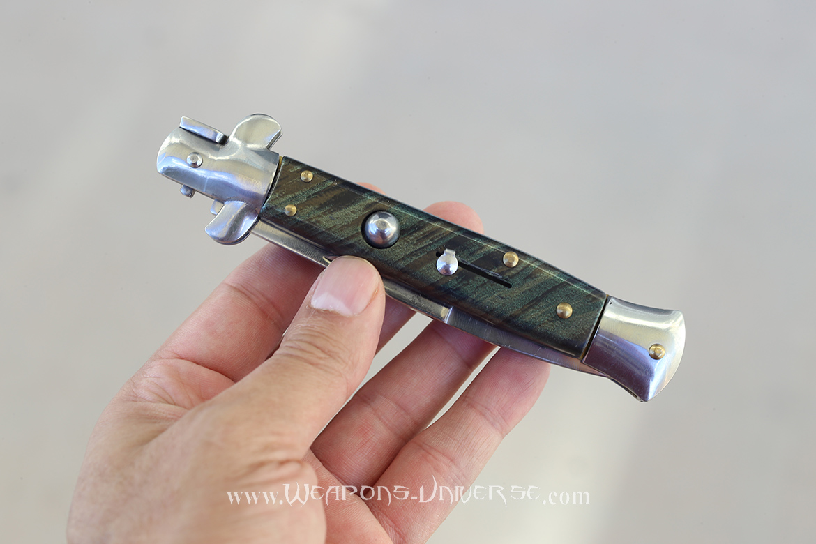 Green Camo Switchblade Automatic Knife