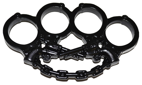 Handcuff, Guns Brass Knuckles, Black