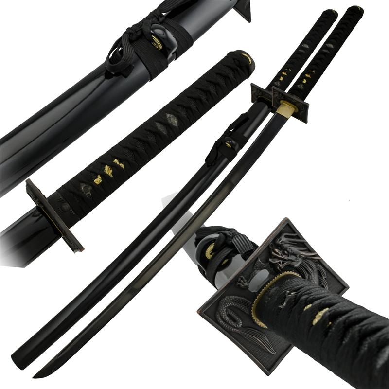Handmade Full Tang Handcrafted Samurai Sword Scabbard, Black