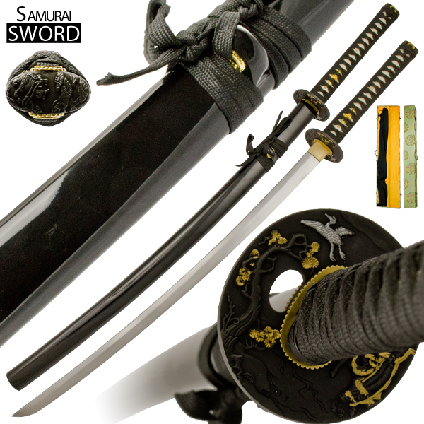 Handmade Swan Samurai Katana Sword Set