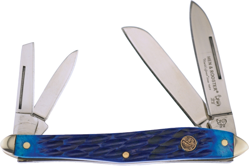 Hen and Rooster HR234BLPB Whittler Four Blade Knife