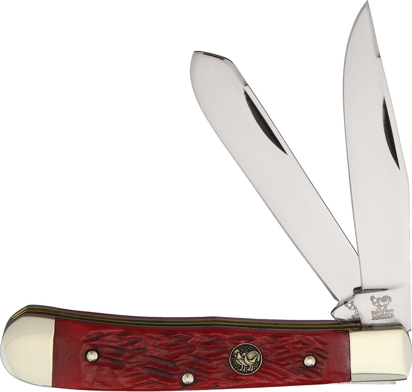 Hen and Rooster HR312RPB Trapper Red Bone Knife