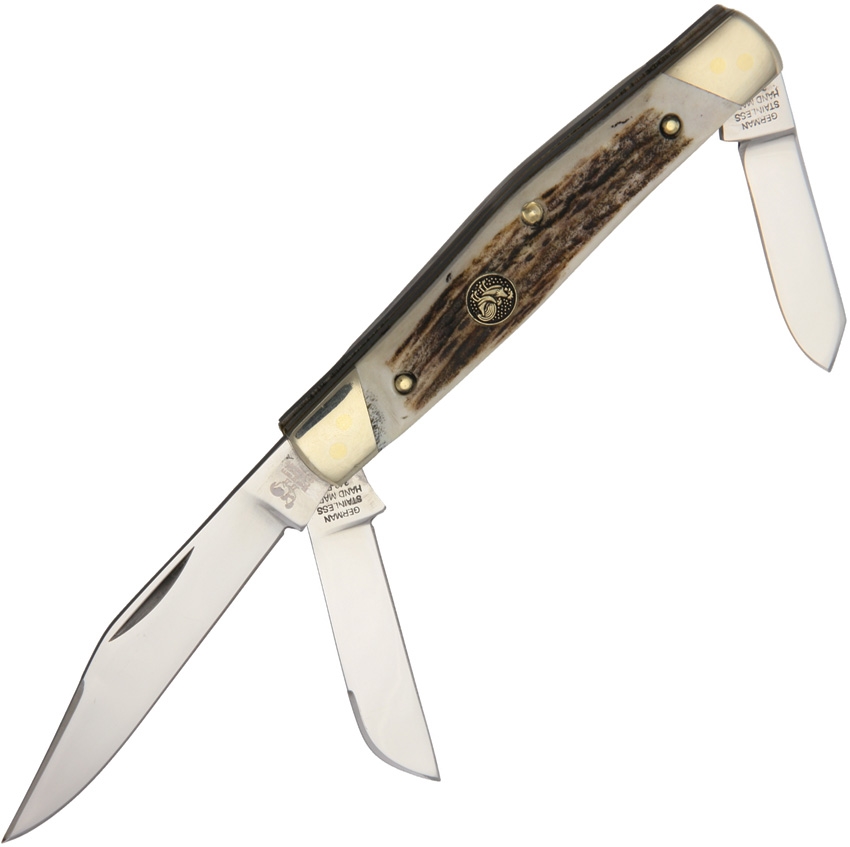 Hen and Rooster HR343DS Stockman Deer Stag Knife