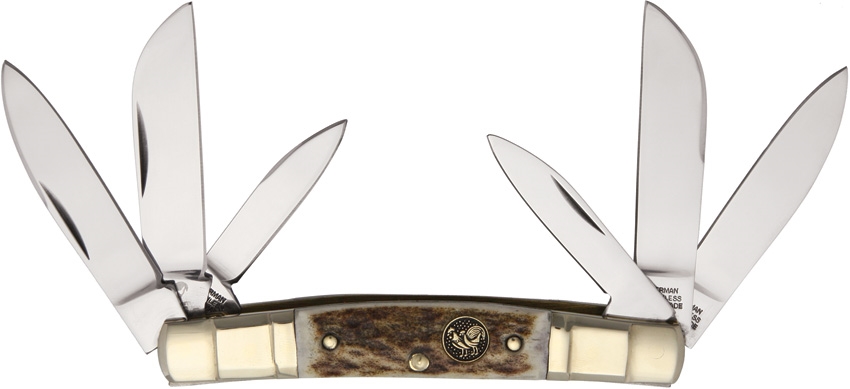 Hen and Rooster HR345DS Mustang Carbon Deer Stag Knife