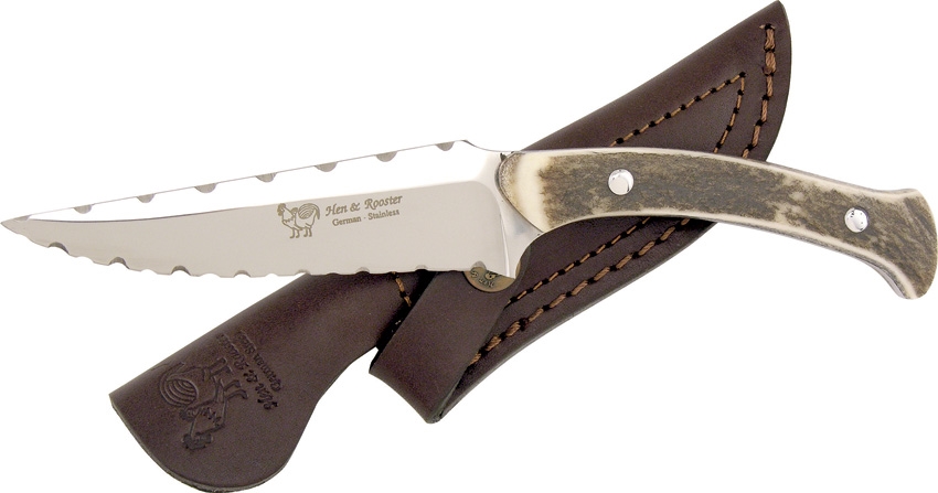 Hen and Rooster HR5014 Stag Bowie Knife