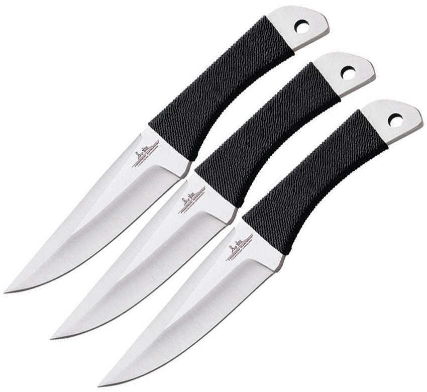 Hibben GH0947 Cord Grip Triple Thrower Set Knife