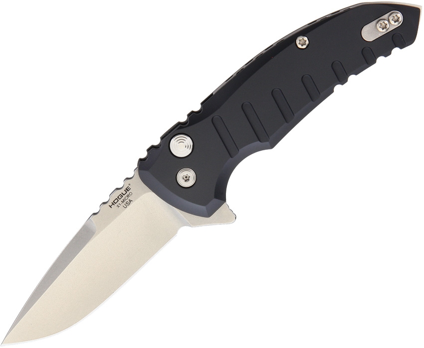 Hogue HO24170 X1 Micro Button Lock Knife, Matte Black