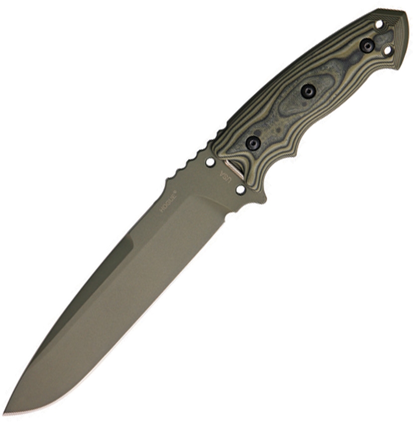 Hogue HO35151 EX-F01 Fixed Blade Knife, Green