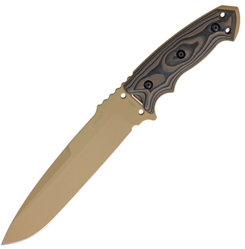 Hogue HO35153 EX-F01 Fixed Blade Knife, Tan