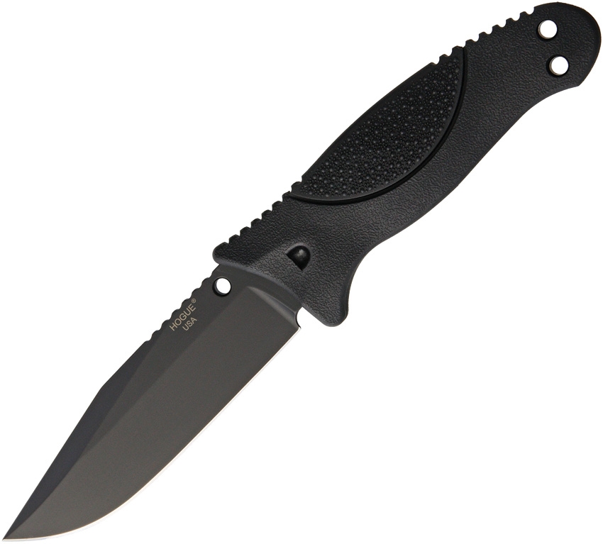 Hogue HO35250 EX-F02 Fixed Blade Clip Knife, Black