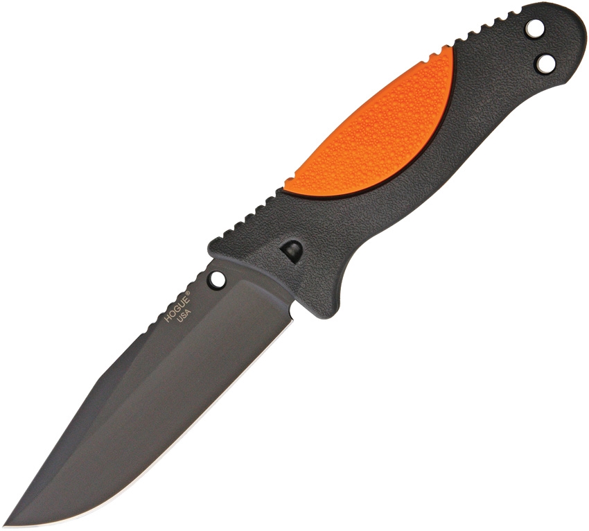 Hogue HO35254 Ex-F02 Fixed Blade Clip Knife, Orange
