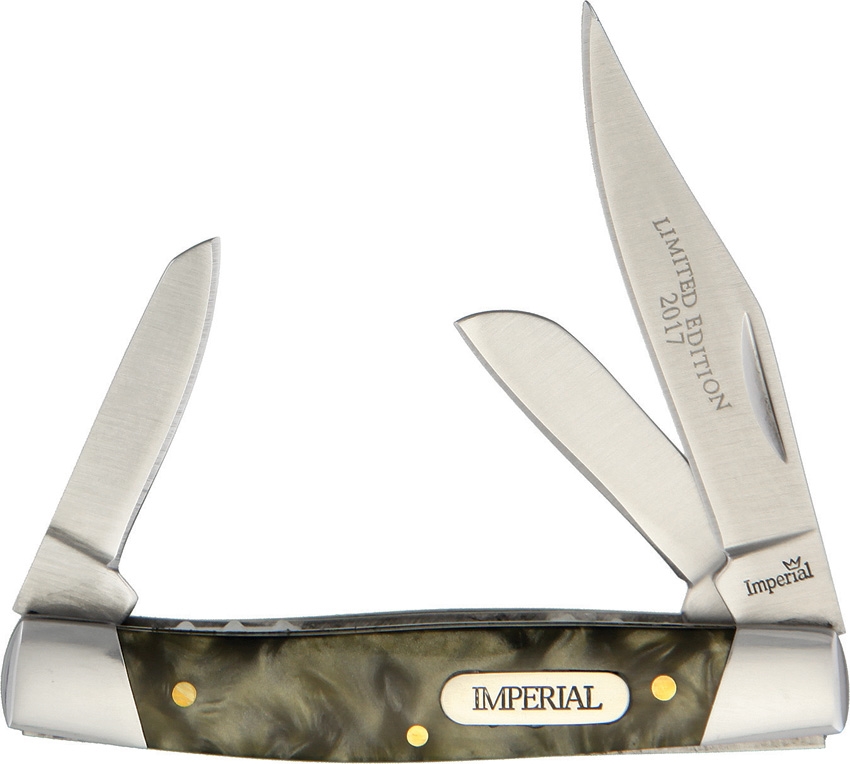 Imperial Schrade IMP1716CP Stockman with Gift Tin Knife