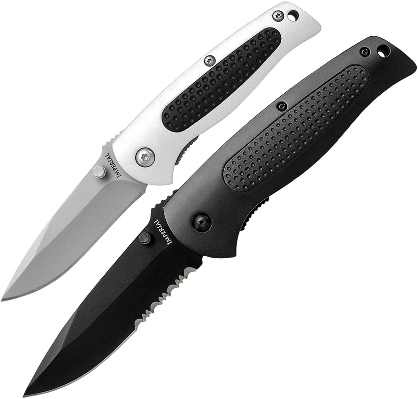 Imperial Schrade IMPCOM12CP Two Piece Linerlock Knife, Combo