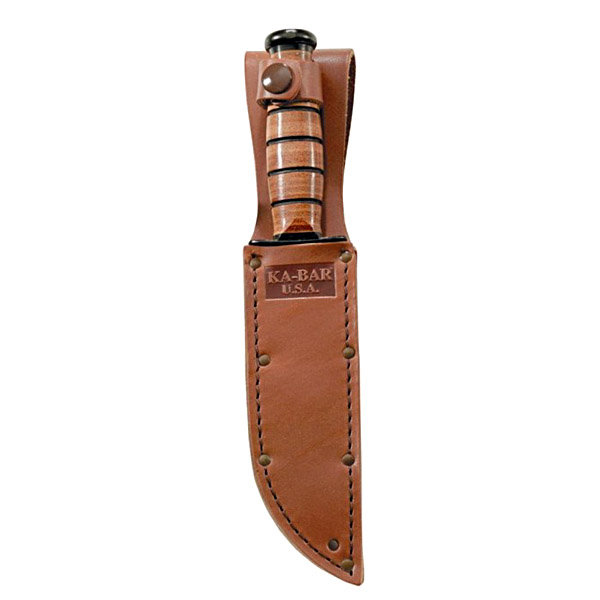 KA-BAR 1251S Leather Sheath, Usa Logo-Brown