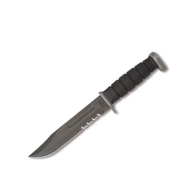 Ka-Bar KB1281 D2 Fighting Knife Black, Eagle Sheath