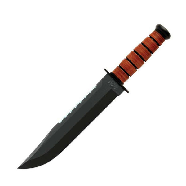 Ka-Bar KB2217 Leather Handled Big Brother Knife