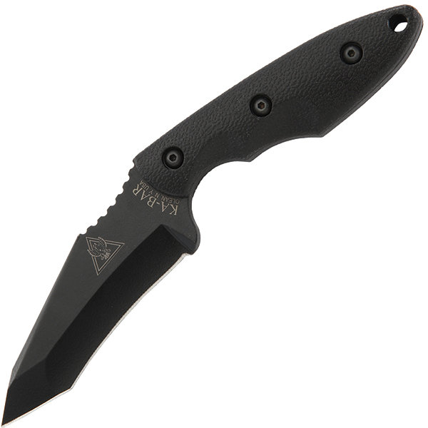 Ka-Bar KB2486 TDI, Hinderer Hell Fire Knife, Black Handle