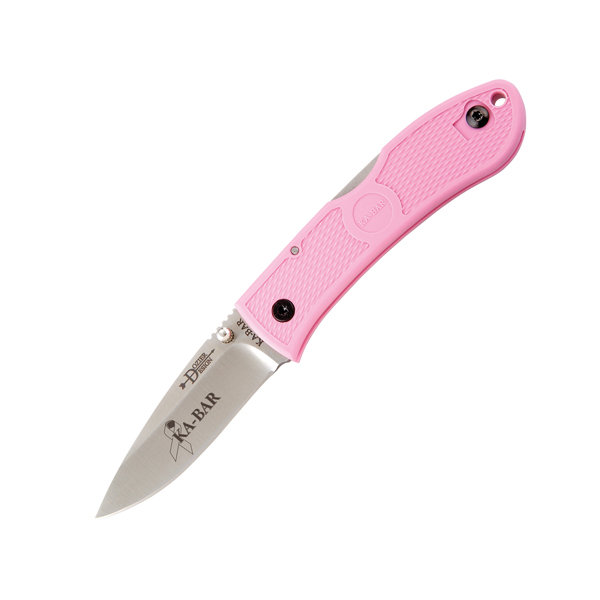 KA-BAR 4062PK Dozier Folding Hunter Knife, Pink