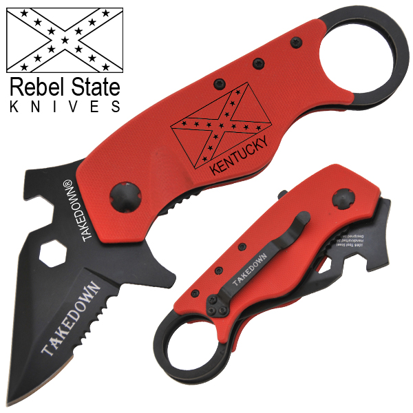 Kentucky Rebel State Knives Spring Assisted Knife