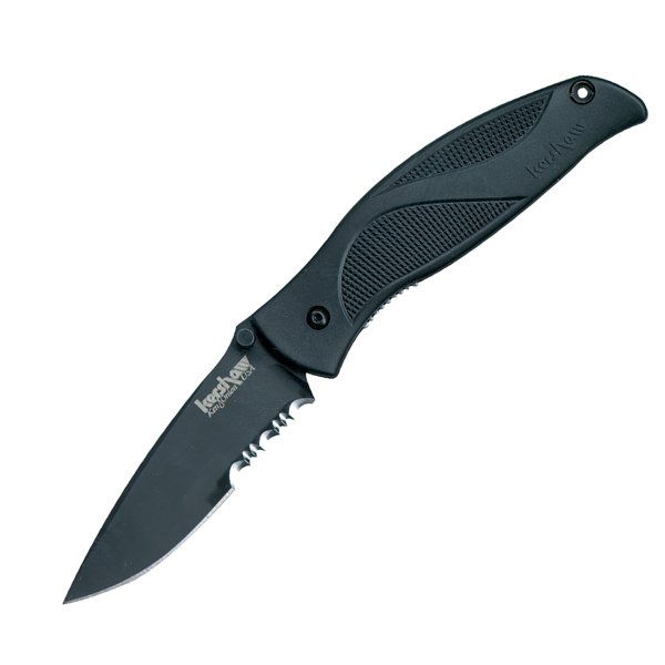 Kershaw 1550ST Blackout Assisted, Black ComboEdge Knife