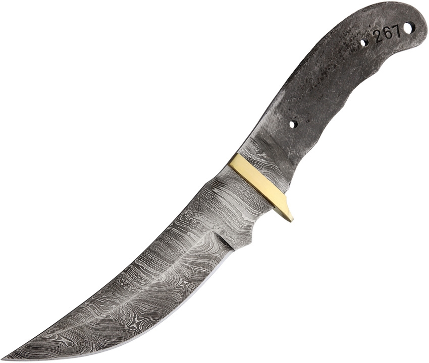 Knifemaking BL040 Blade Damascus Skinner Knife