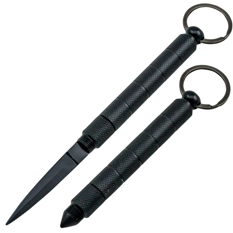 Kubotan, Hidden Knife, Black