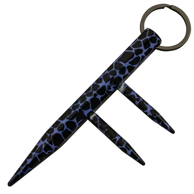 Kubotan, Prongs, Blue Leopard