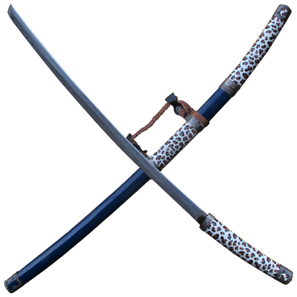 Leopard Print Katana Samurai Sword