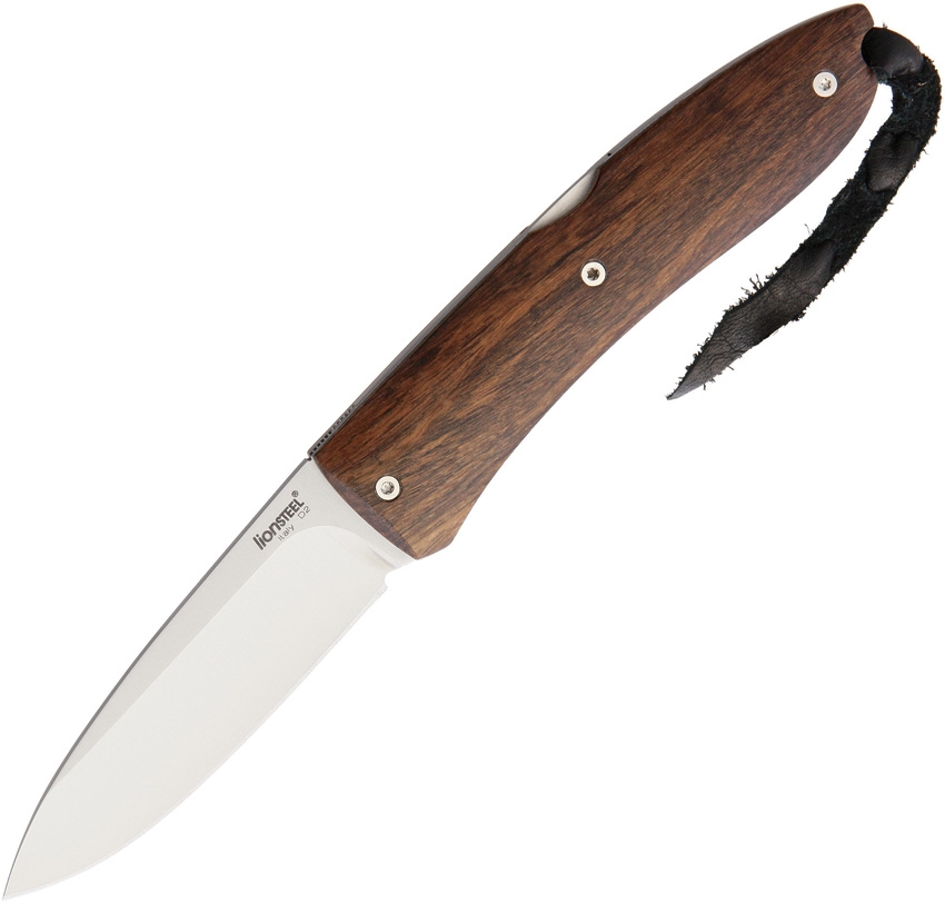 Lion Steel LST8800ST Opera Lockback Santos Knife, Wood