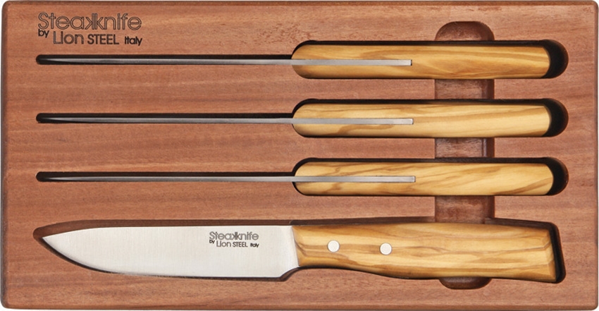 Lion Steel LST9001SUL Four Piece Steak Knife Set