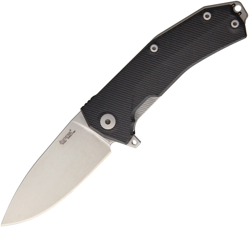 Lion Steel LSTKURBK KUR Linerlock Knife, Black