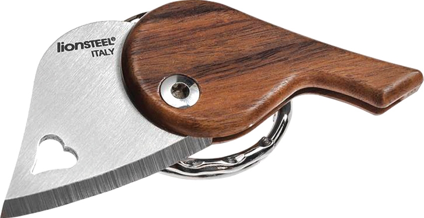 Lion Steel LSTLBST LionBeat Heart Santos Knife, Wood