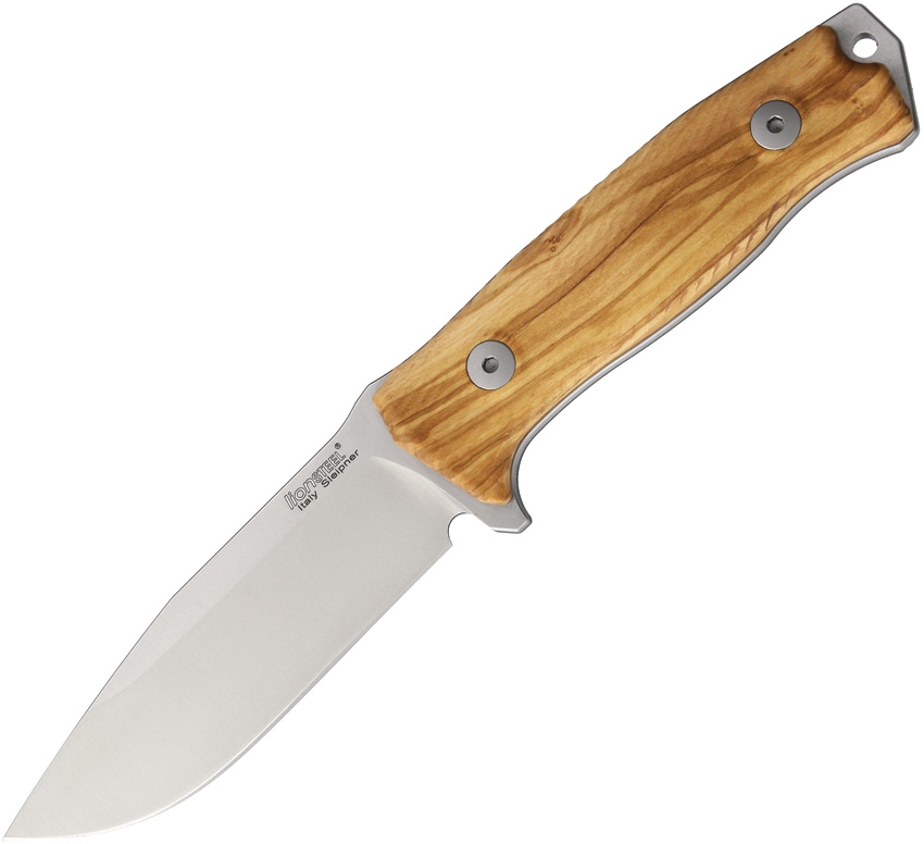 Lion Steel LSTM5UL M5 Fixed Blade Knife Olive, Wood