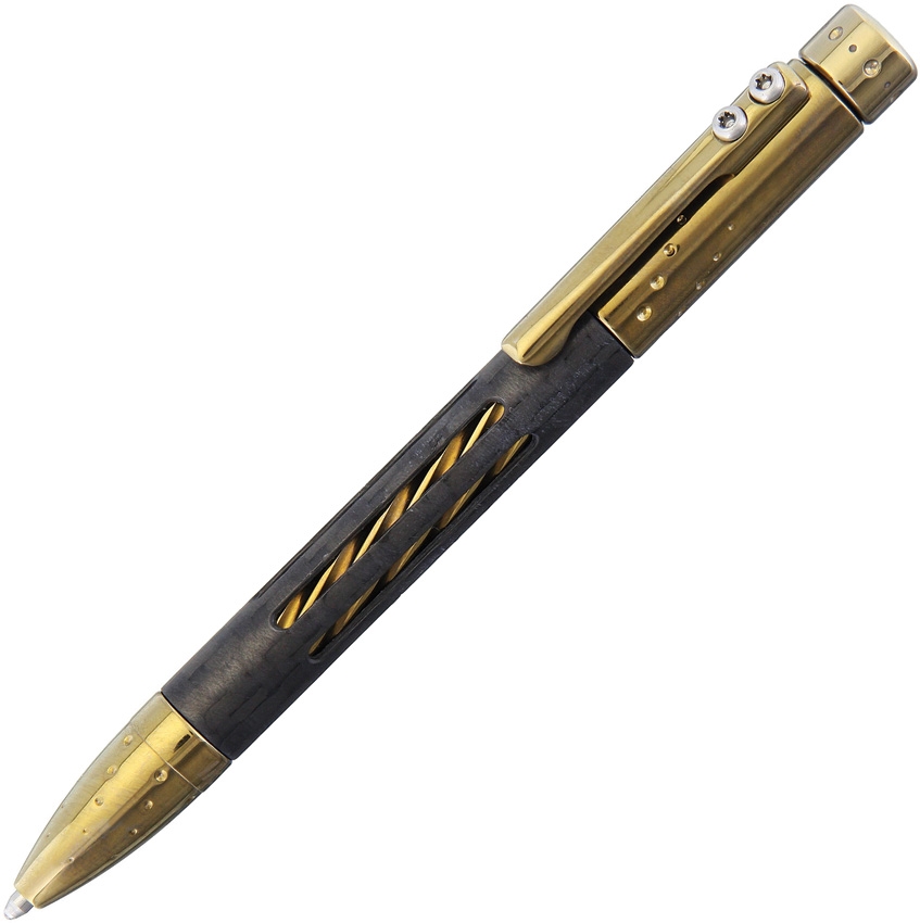 Lion Steel LSTNYFCBRS Nyala Pen Carbon Fiber Gold