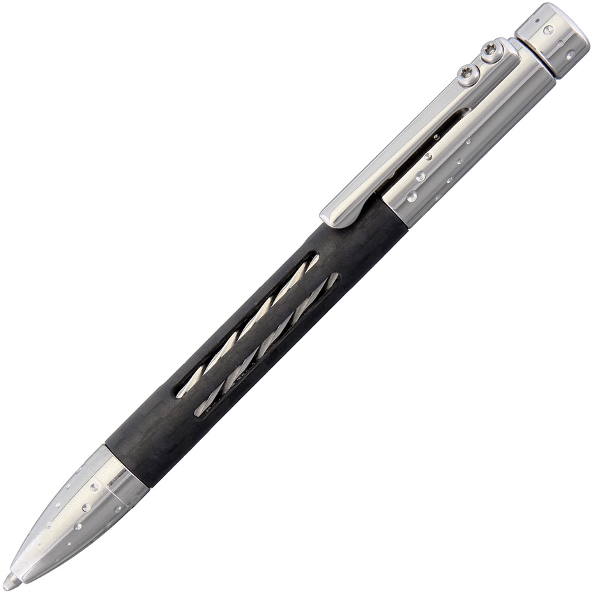 Lion Steel LSTNYFCGYS Nyala Pen Carbon Fiber Silver