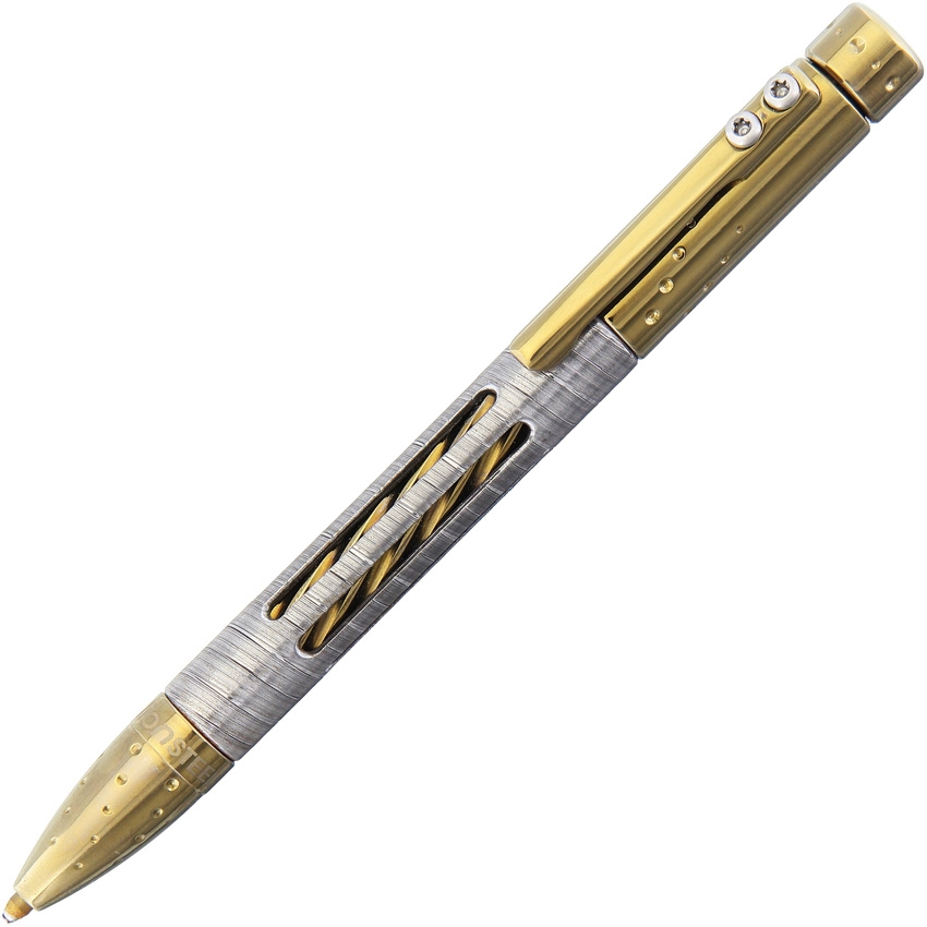 Lion Steel LSTNYSDTBRL Nyala Pen Damascus Gold