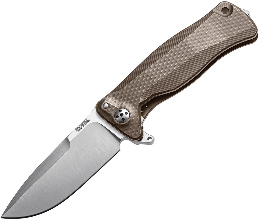 Lion Steel LSTSR11B SR11 Framelock Knife, Titanium Bronze