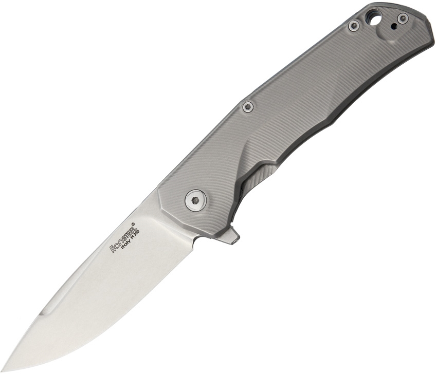 Lion Steel LSTTREBL TRE Titanium Framelock Knife, Blue