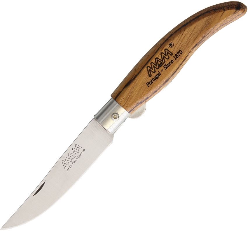 MAM MAM2011Z Ibericas Linerlock Knife, Zebra Wood