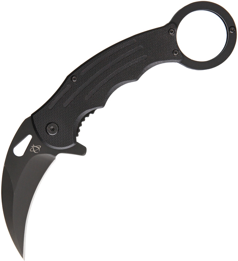 Mantis MANMK5 Karambit Linerlock A/O Knife, Black