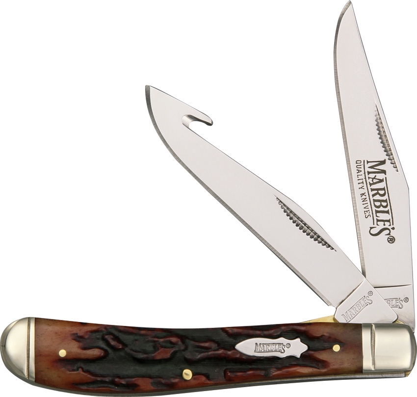 Marbles MR300 Guthook Linerlock Trapper Knife