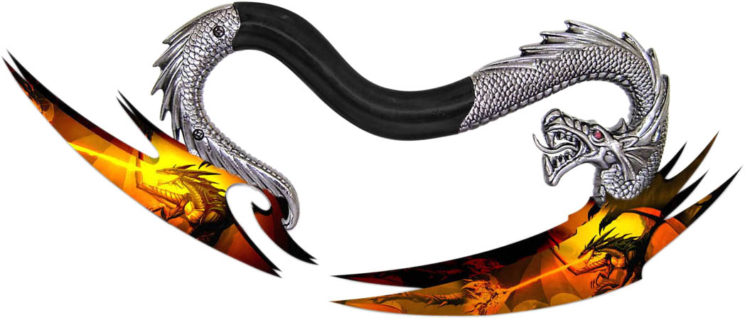 Master Cutlery FMT-032DD Dragon's Twin Inferno Knife